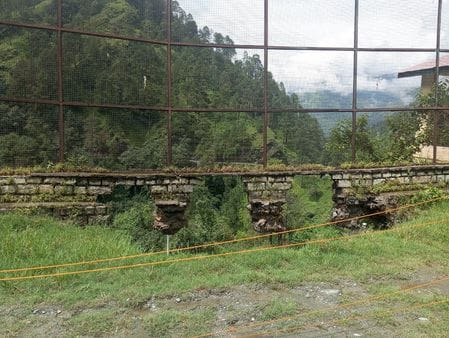 Due to heavy rain, the wall of Taklech school ground collapsed, many rural routes came to a halt