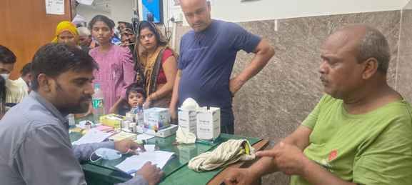 There is a huge number of skin patients in the medical college