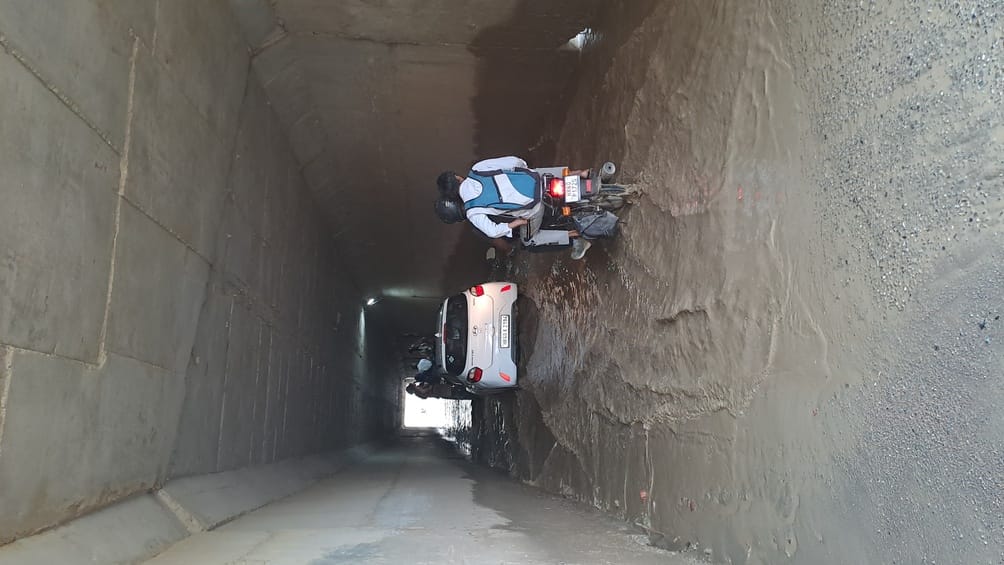 Water filled in the underpass, villagers lost contact with the city
