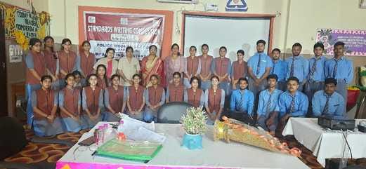 Neera and Samridhi stood first in the writing competition