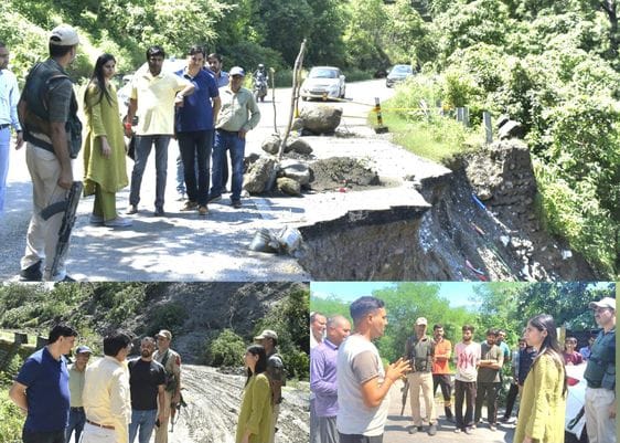 Reasi, Deupty Commisonner , Nidhi Malik, Visit Rain Effected Areas