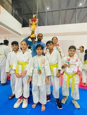 Vedansh, Vanshika, Kavya, Shreya won gold in Karate