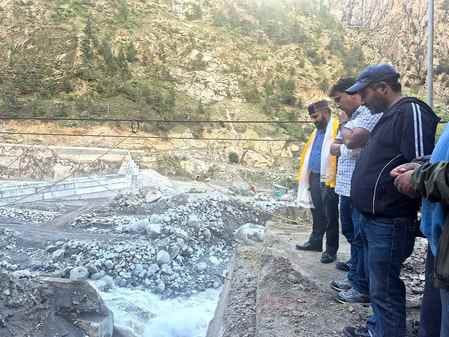 Deputy Commissioner Kinnaur visited the disaster affected Thangi Panchayat