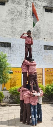 Students showed their sports talent