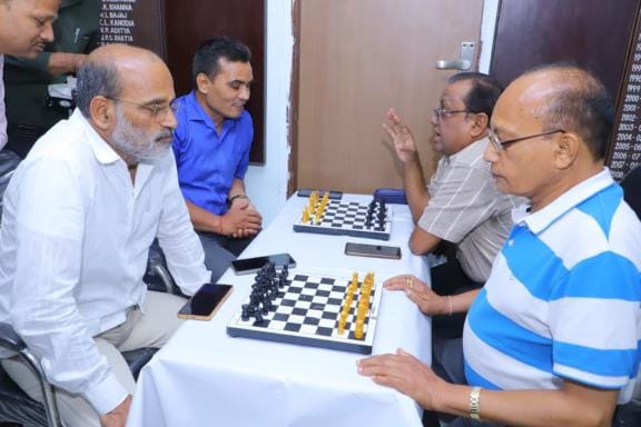Padmesh became the winner in carrom and Manu in chess