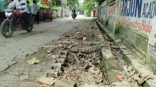 Water was not available and even the roads were not suitable for walking