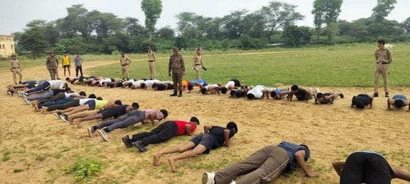 65 students took part in the NCC recruitment exam