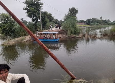 kasganj news flood lavel declined