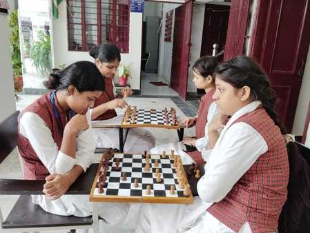 Subhana, Saba and Anam won the chess competition.