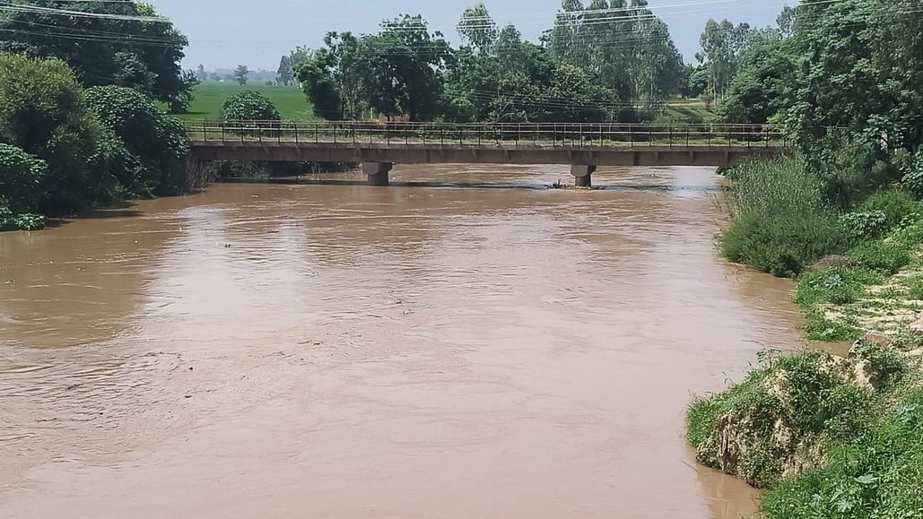Ghaggar river water level fluctuates, currently below danger level