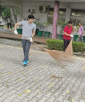 DC took a broom and started the cleanliness drive