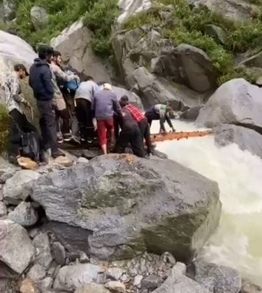 Devotees who went on Lamdal Yatra were evacuated