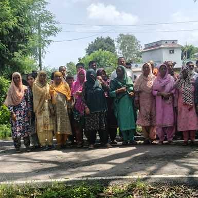Protest held against transfer of ration depot to another place