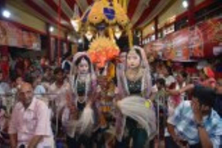 The fierce form of women power shown in Navadurga dance drama