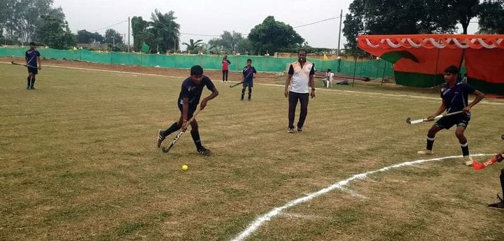 The stadium team became champion in hockey competition