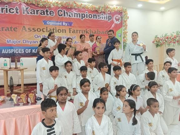 Players showed their strength in Taekwondo and won medals
