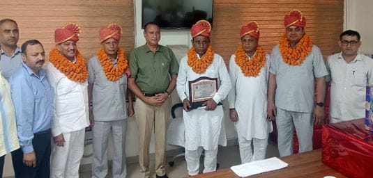 Five employees retired from the police department