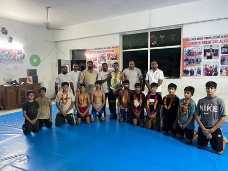 Superb performance of players in wrestling