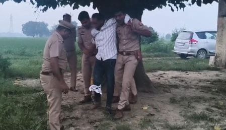 Accused of robbing a youth on highway arrested in encounter, shot in leg