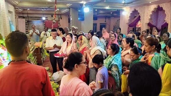 There will be kirtan in temples today on Radha Ashtami