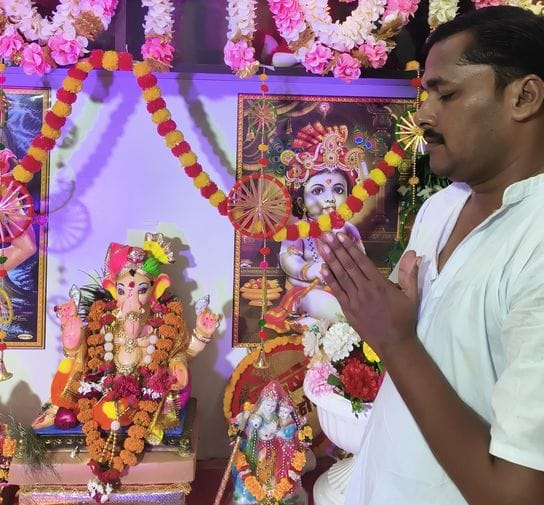 Ganeshotsav being celebrated with devotion in homes