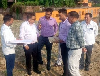 DC visited four villages and gave instructions to demolish illegal colonies