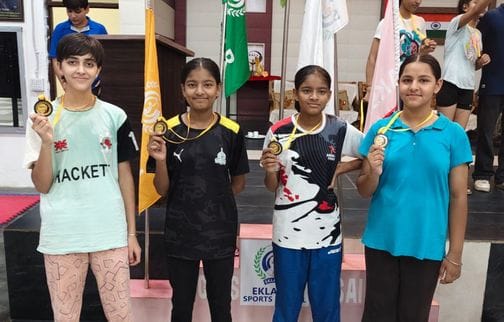 10 players from Ambala won medals in Haryana State Fencing Competition