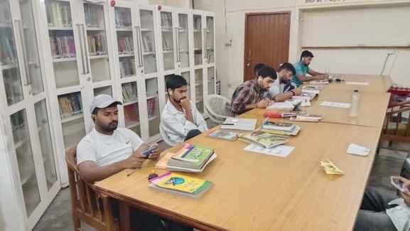Library building became a dream, knowledge trapped in sacks