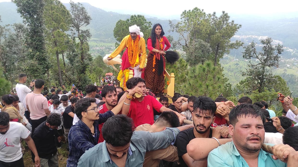 Mother Bhagwati, Mahakali's chariot procession taken out