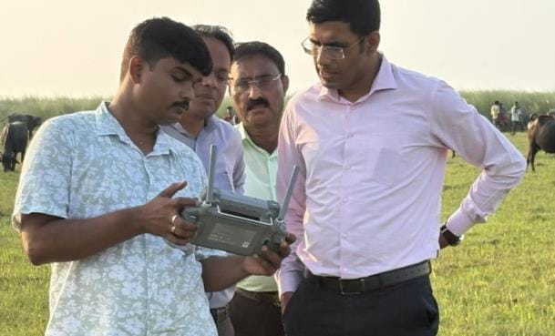 Monitoring wild animals with drones