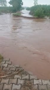 Service lane of Ambala Panchkula Highway affected
