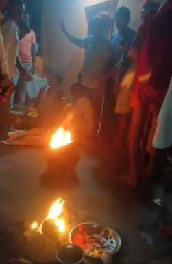 Villagers performed religious rituals to protect animals from diseases