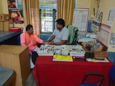 Due to rain, fewer patients arrived at the health fair