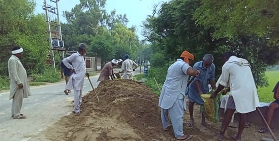 Villagers remain worried due to the possibility of Ghaggar water level rising again in Rodi