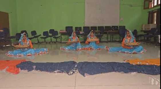 A glimpse of Haryanvi culture was seen in the art festival, talent was also shown in painting
