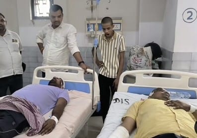 9-B gang goons attacked principal and teacher, condition critical