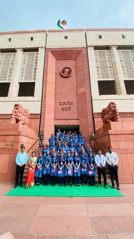 Students of HP International School visited Parliament House