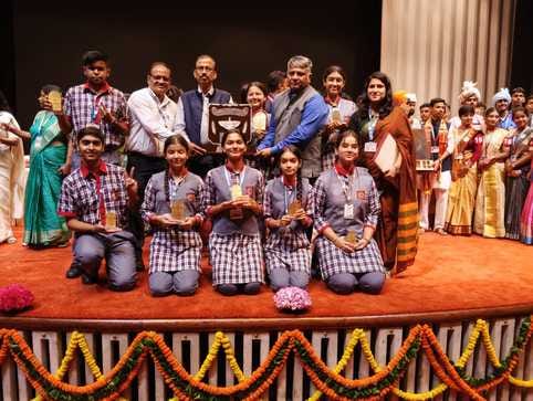 Students of KV Kathua were honoured in the National Youth Parliament Competition at Parliament House