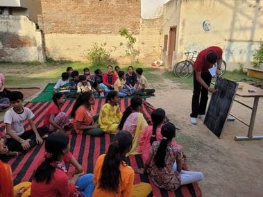 After leaving the job from Railway Child Line, she formed a social organization, now she is providing education to needy children