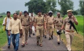 Police stopped the procession from taking place from another route