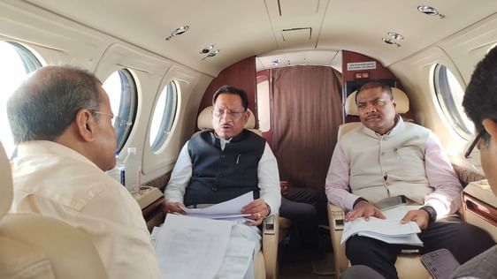 सीएम विष्णुदेव ने किया हवाई दौरा: बाढ़ प्रभावित क्षेत्रों की जानी जमीनी हकीकत,अधिकारियों को दिए ये अहम निर्देश
