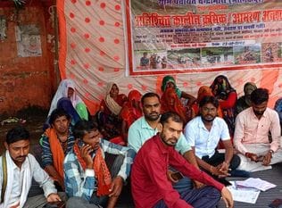 Villagers started a hunger strike demanding construction of a road
