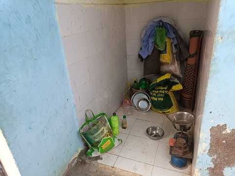 Toilets filled with stuff, people defecating in the open