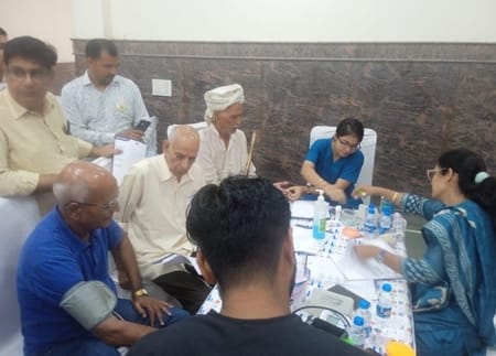 132 people took advantage of the health camp