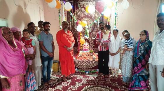 Radha Ashtami festival was celebrated in the whole district, enthusiasm remained among the devotees