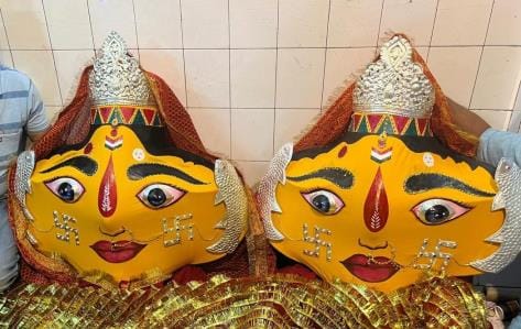 Statues of mother Nanda-Sunanda installed with Pran Pratishtha