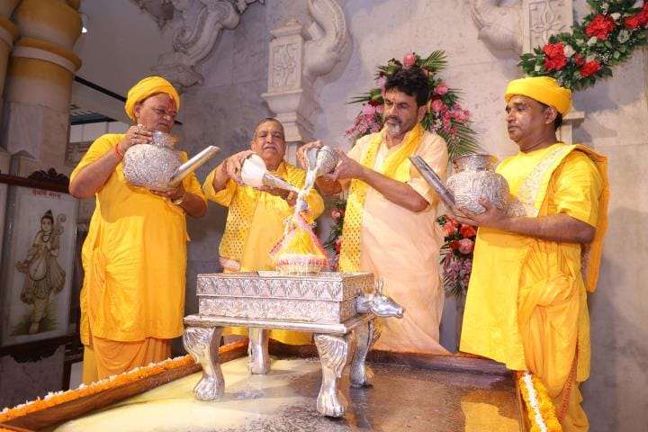 Celebration of Shri Radha's birth in the birthplace