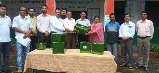 Mamta of Byla School became the winner in cooking competition
