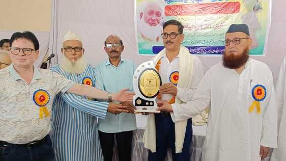 Dr. Javed and Dr. Ghulam were awarded the Naseem Shahjahanpuri Literary Award
