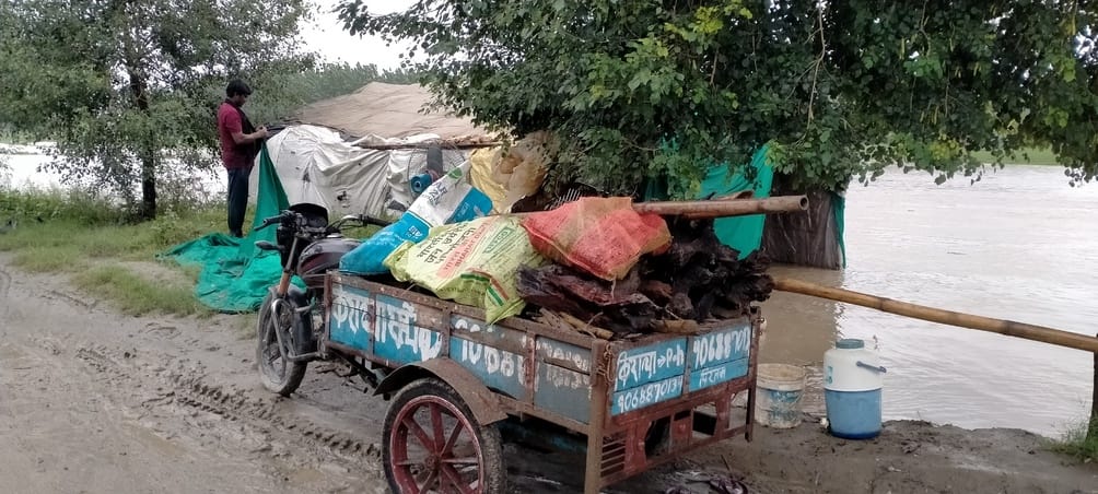 Water entered the fields in Indri, farmers suffered heavy losses